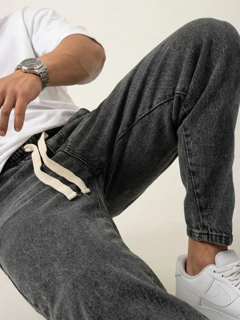 بيغ دارت BDART Elastic Waist Denim Pants